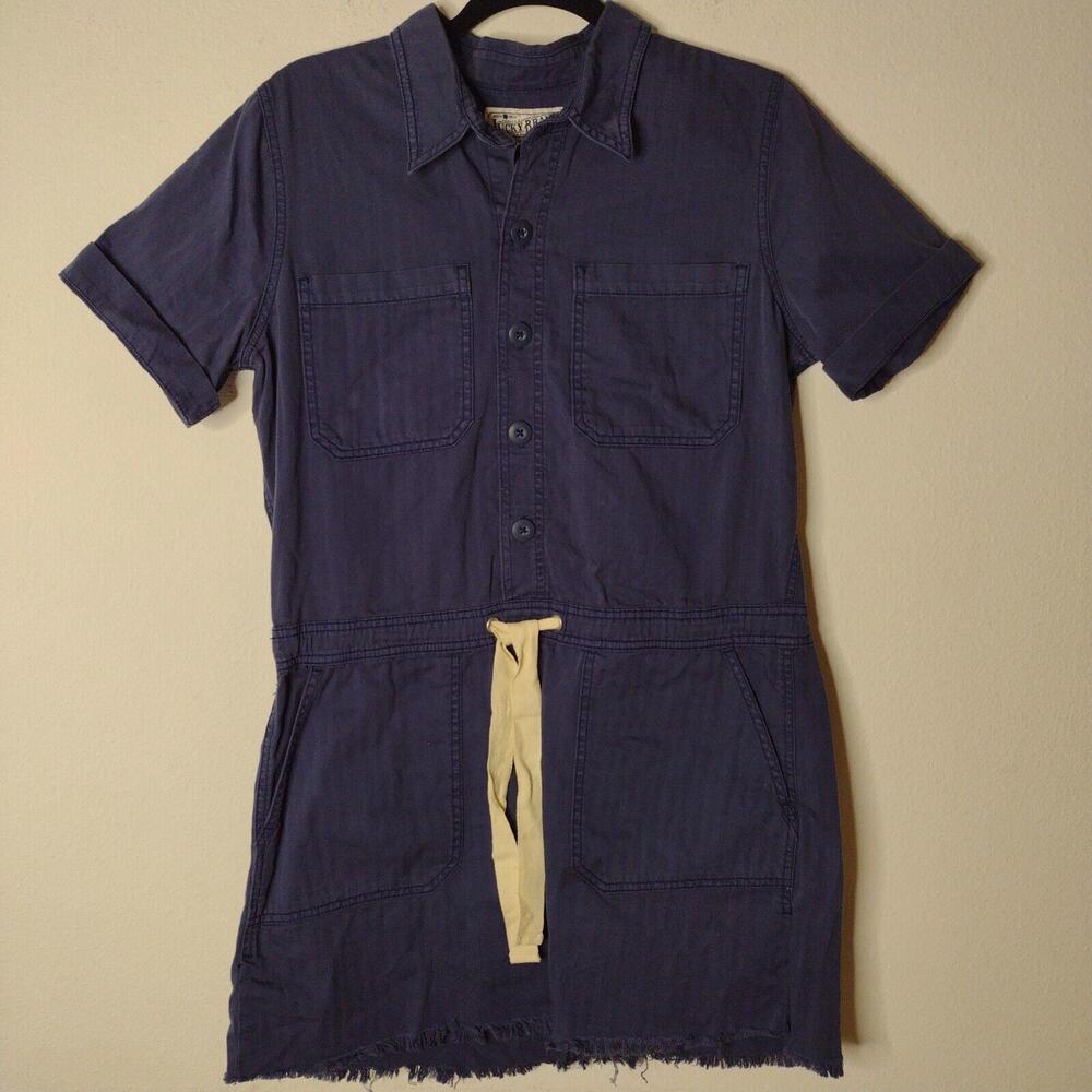 NWT Lucky Brand Women's Blue/Mini Dress Size Medium